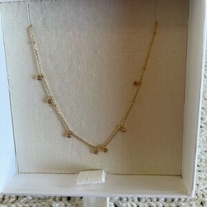 Melanie Auld dainty gold diamond choker